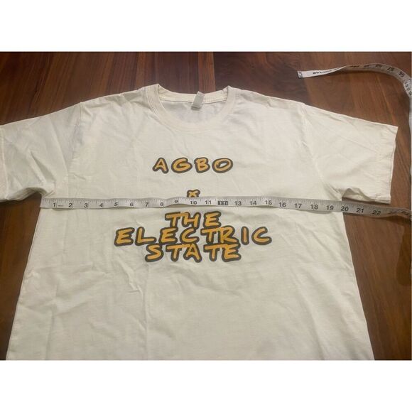 AGBO x The Electric State Men's White Short Sleeve Graphic T-Shirt Size Medium - Picture 2 of 5